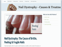 Tablet Screenshot of naildystrophy.com